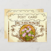 Vintage Indiana Staat Blume Postkarte (Vorne/Hinten)