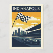 Vintage Indianapolis Postkarte (Vorderseite)