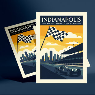 Vintage Indianapolis Postkarte