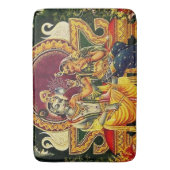 Vintage Indianenbadermatte Badematte (Vorderseite Vertikal)