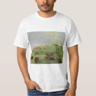 Vintage Indianer, Buffalo Chase von Catlin T-Shirt