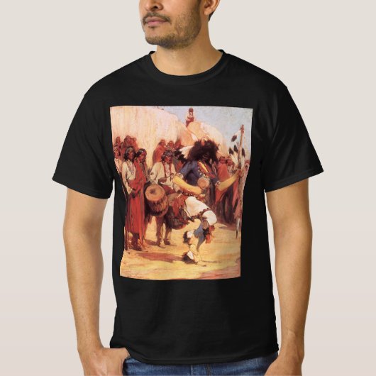 Vintage Indianer Buffalo Dancer von Cassidy T-Shirt (Vorderseite)