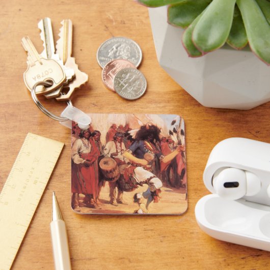 Vintage Indianer, Buffalo-Tanz von Cassidy Schlüsselanhänger (Schreibtisch)