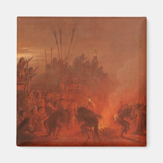 Vintage Indianer, Buffalo-Tanz von Wimar Magnet (Vorne)