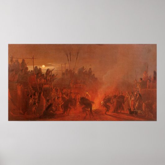 Vintage Indianer, Buffalo-Tanz von Wimar Poster (Vorne)