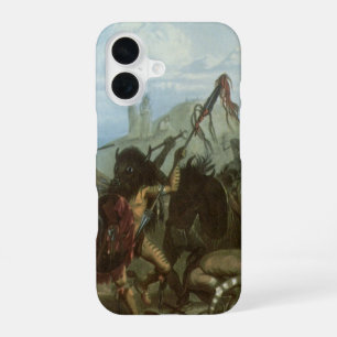 Vintage Indianer, Büffeltanz von Karl Bodmer iPhone 16 Hülle