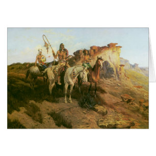 Vintage-Indianer, Streuner der Prärie, Seltzer,