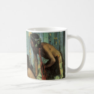 Vintage Indianer, Taos Truthahnjäger von Couse Kaffeetasse