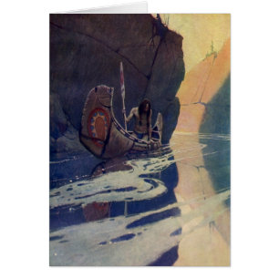 Vintage Indianerkanone Paddling Sun Classic