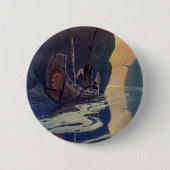 Vintage Indianerkanone Paddling Sun Classic Button (Vorderseite)