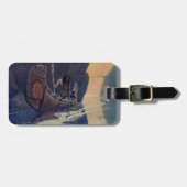 Vintage Indianerkanone Paddling Sun Classic Gepäckanhänger (Vorderseite horizontal)