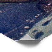 Vintage Indianerkanone Paddling Sun Classic Poster (Ecke)