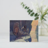 Vintage Indianerkanone Paddling Sun Classic Postkarte (Stehend Vorderseite)