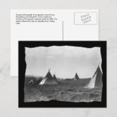 Vintage Indianische Apache Tipis Postkarte (Vorne/Hinten)