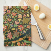 Vintage indische Blumenstickerei drucken Geschirrtuch (Viertel Falte)