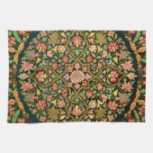 Vintage indische Blumenstickerei drucken Geschirrtuch (Horizontal)