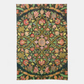 Vintage indische Blumenstickerei drucken Geschirrtuch (Vertikal)