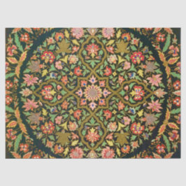 Vintage indische Blumenstickerei drucken Seidenpapier