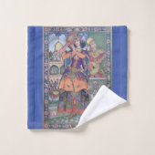 Vintage indische Frauen 3 Stk. Handtuch Set (Waschlappen)