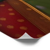 Vintage indische Portrait Pichwai Malerei Poster (Ecke)