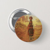 Vintage indischer Wasserträger von EW Rollins Button (Vorne & Hinten)