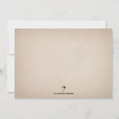 Vintage, individuell anpassbare, kreative Einladun Einladung (Rückseite)