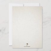 Vintage individuell anpassbare Party Einladung (Rückseite)