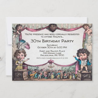 Vintage individuell anpassbare Party Einladung