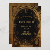 Vintage, individuell anpassbare Party Einladung de (Vorne/Hinten)