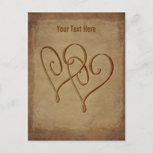 Vintage, individuell anpassbare Postkarte für zuge (Vorderseite)