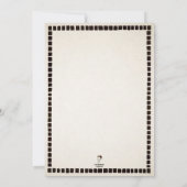 Vintage individuell anpassbare Weihnachtszeit-Part Einladung (Rückseite)