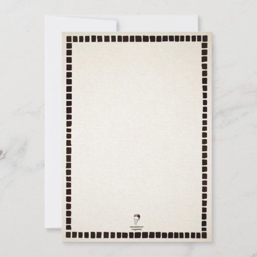 Vintage individuell anpassbare Weihnachtszeit-Part Einladung (Rückseite)