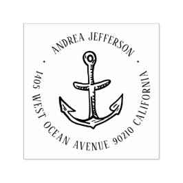 Vintage Individuelle Name-Rücksendeadresse Permastempel