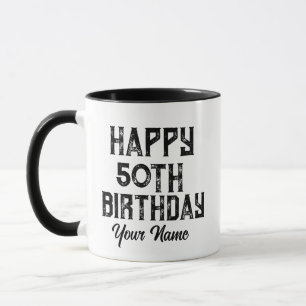 Vintage individuelles Geburtstagsgeschenk Tasse