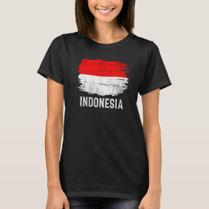 Vintage-Indonesien-Flagge für Indonesier T-Shirt
