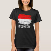 Vintage indonesische Flagge T-Shirt (Vorderseite)