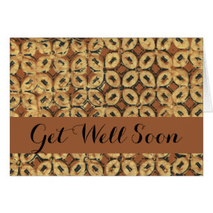 Vintage indonesischer Batik Kawung Muster Rustikal