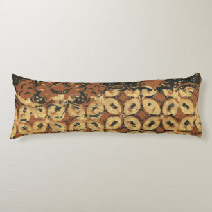 Vintage indonesischer Batik-Kawung-Muster rustikal Seitenschläferkissen