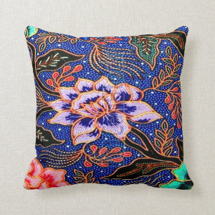 Vintage, indonesischer Batik Kissen