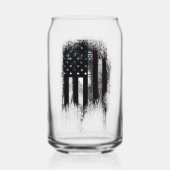 Vintage Industrial American Flag Dosenglas (Rückseite)