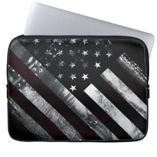 Vintage Industrial American Flag Laptopschutzhülle