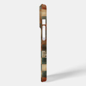 Vintage Industrial Rust Checkerboard Phone Case  (Rückseite / Links)