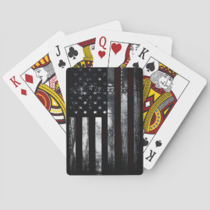 Vintage Industrielle Amerikanische Flagge Spielkar Spielkarten