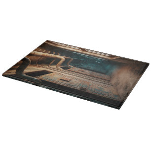 Vintage Industrielles Grunge-Schneidbrett Schneidebrett