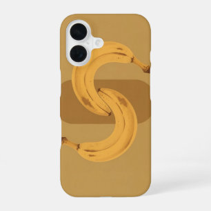 Vintage ineinander verschlungene Bananen iPhone 16 Hülle