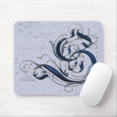 Vintage Initial S Mousepad (Mit Mouse)