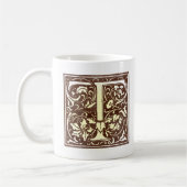 Vintage-Initial T Kaffeetasse (Links)