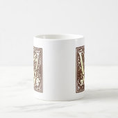 Vintage Initial  W -> Antike Initiale  W Kaffeetasse (Mittel)