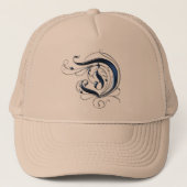 Vintage Initiale D Truckerkappe (Vorderseite)