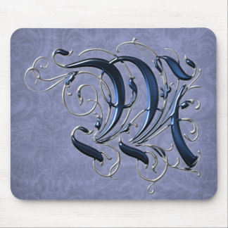 Vintage Initiale M Mousepad